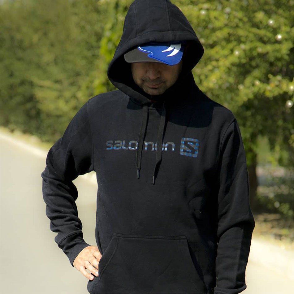 سویشرت کلاه دار سالومون مشکی Salomon Sweatshirt سویشرت کلاه دار سالومون مشکی Salomon Sweatshirt