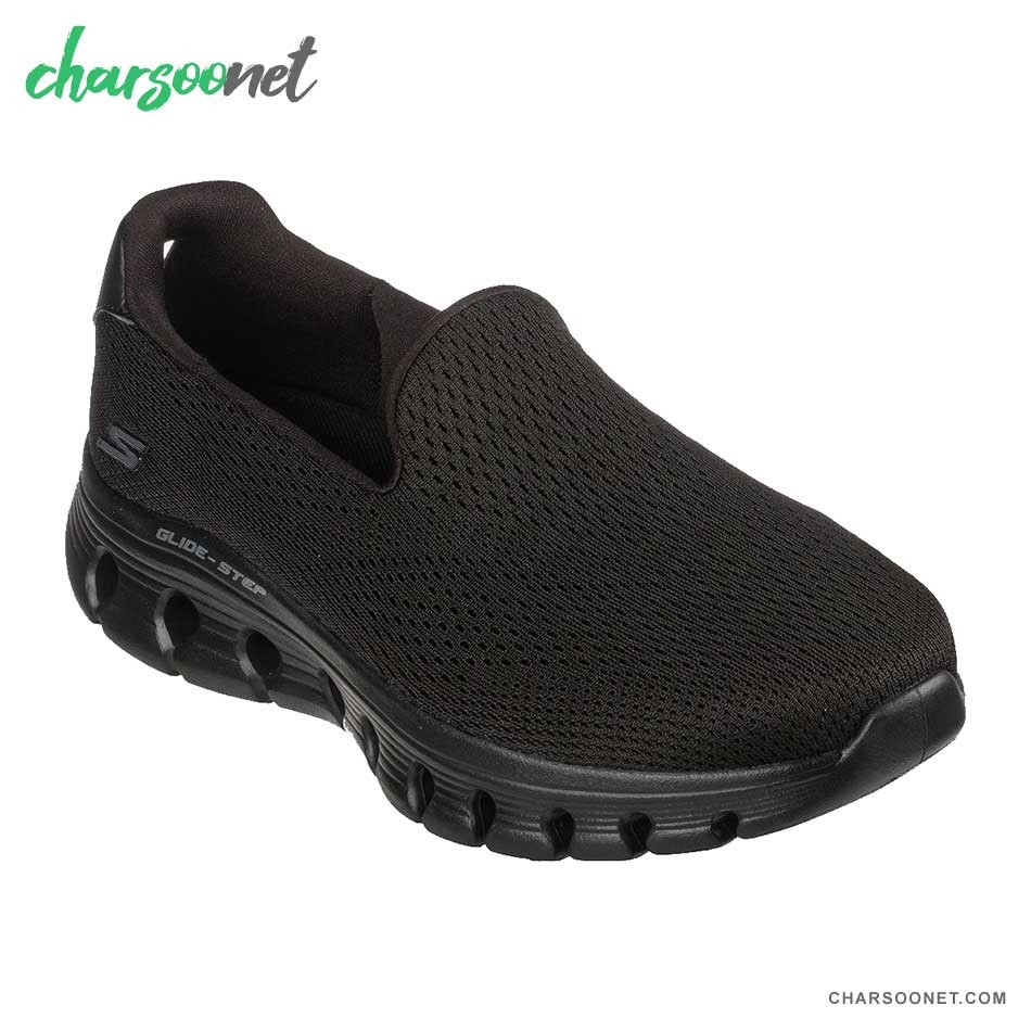 کفش پیاده روی زنانه اسکچرز Skechers Go Walk Glide-Step 124806 - BBK کفش پیاده روی زنانه اسکچرز Skechers Go Walk Glide-Step Flex 124806 - BBK