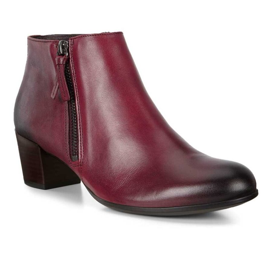 بوت چرمی زنانه اکو زیپ دار Ecco Shape 35