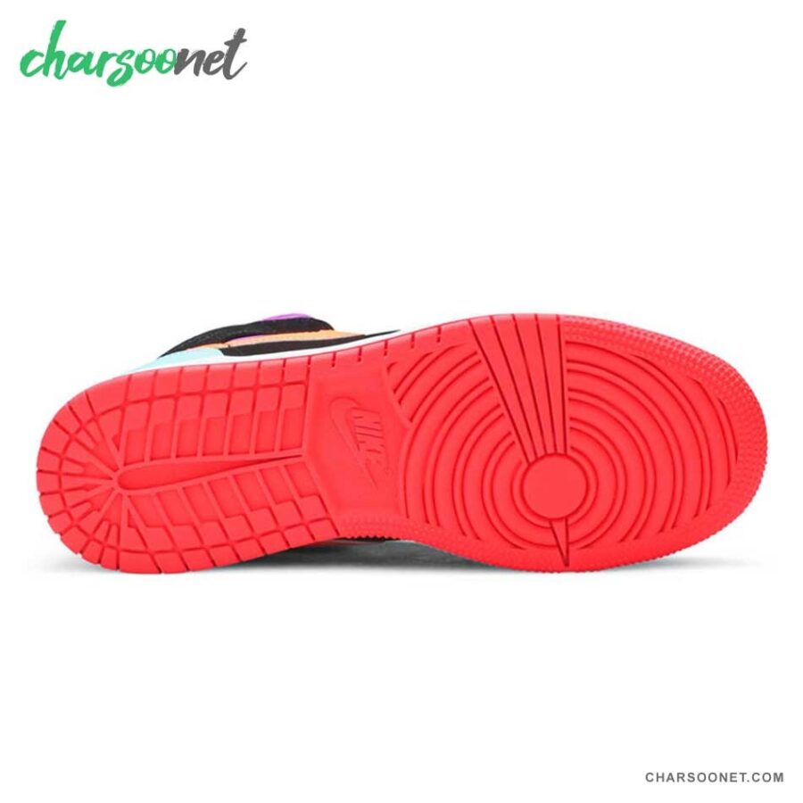 کفش اسپرت نایکی زنانه تا به تا Nike Air Jordan 1 Multi-Color