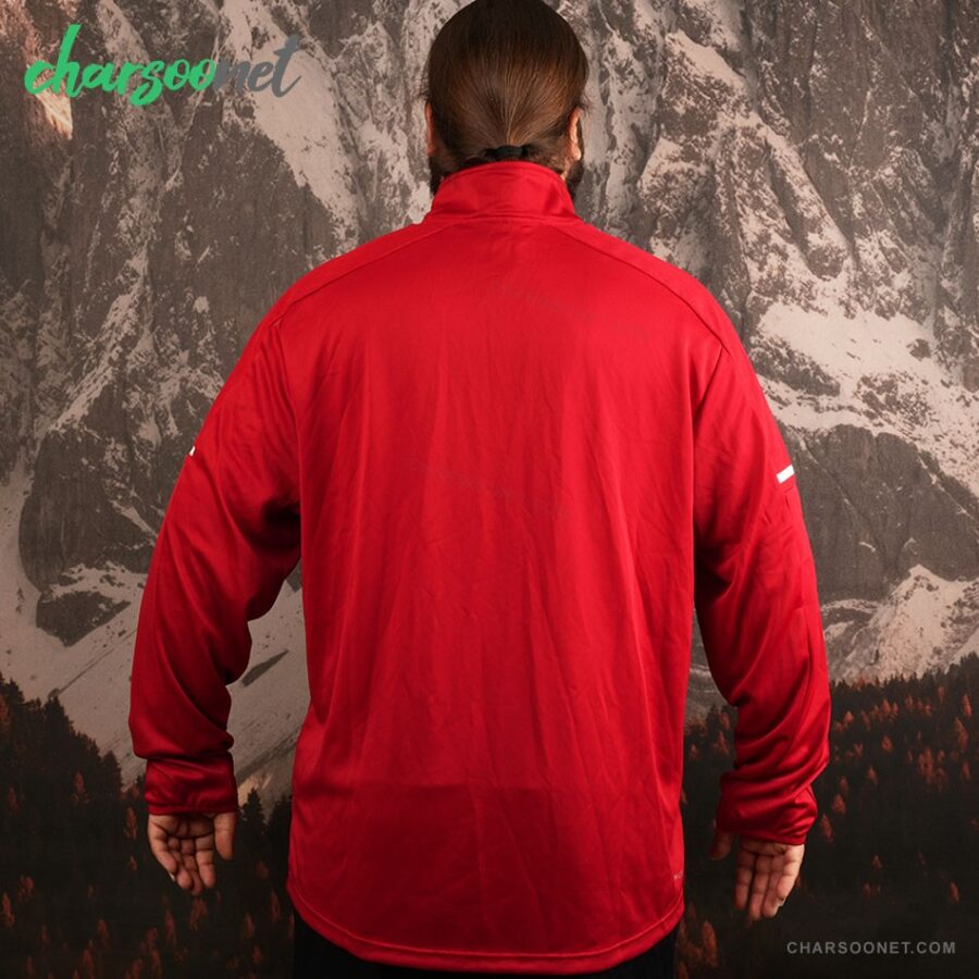 سویشرت یقه نیم زیپ مردانه آدیداس