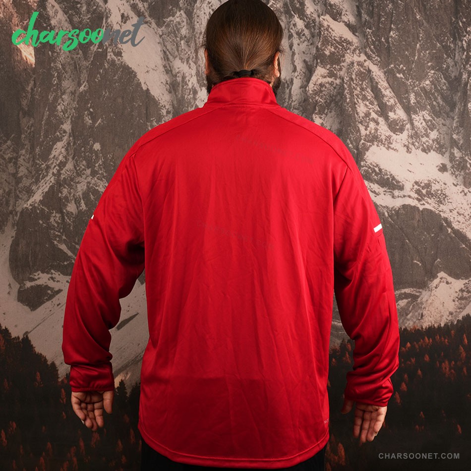 سویشرت یقه نیم زیپ مردانه آدیداس Adidas سویشرت یقه نیم زیپ مردانه آدیداس