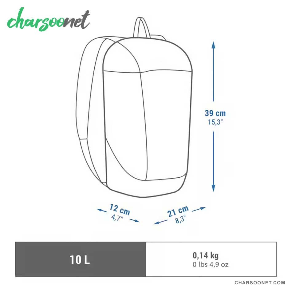 کوله پشتی ده لیتری کچوا Quechua backpack 10L کوله پشتی ده لیتری کچوا Quechua backpack 10L