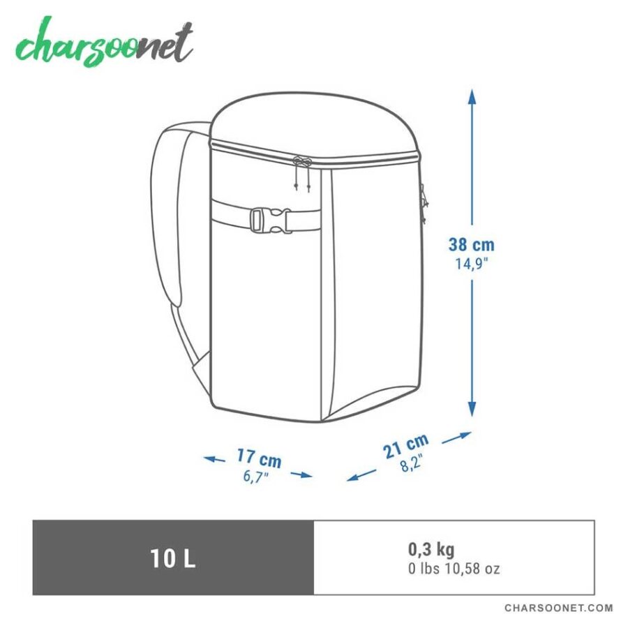 کوله پشتی ده لیتری خنک کننده کچوا Quechua Ice Compact 10L