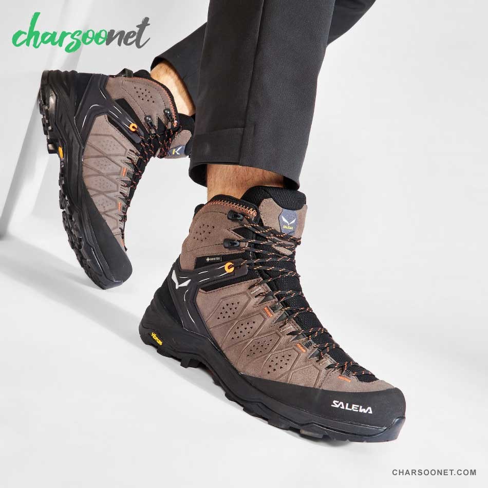 کفش کوهنوردی سالیوا مردانه ضدآب SALEWA Ms Alp Trainer 2 Mid Gtx کفش کوهنوردی سالیوا مردانه ضدآب SALEWA Ms Alp Trainer 2 Mid Gtx