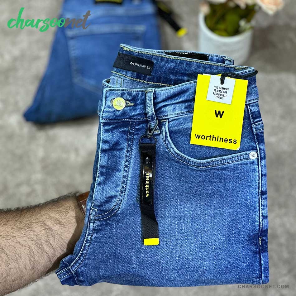 شلوار جین مردانه برند WORTHINESS شلوار جین مردانه برند WORTHINESS